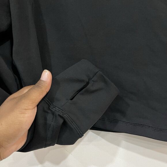 Offline By Aerie Mock Neck Longsleeve Crop Top Athletic Size Medium Thumb Holes - Picture 3 of 5